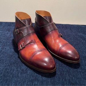 Magnani Dress Boots Octavian II Size 11.5 Antiqued Brown
